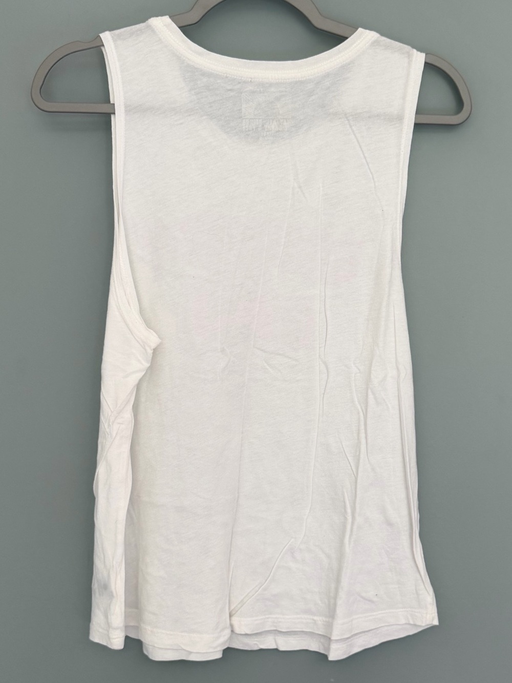 Spiritual Gangster "Starry Eyed" White Rose Gold Graphic Muscle Tank Top - Picture 9 of 15
